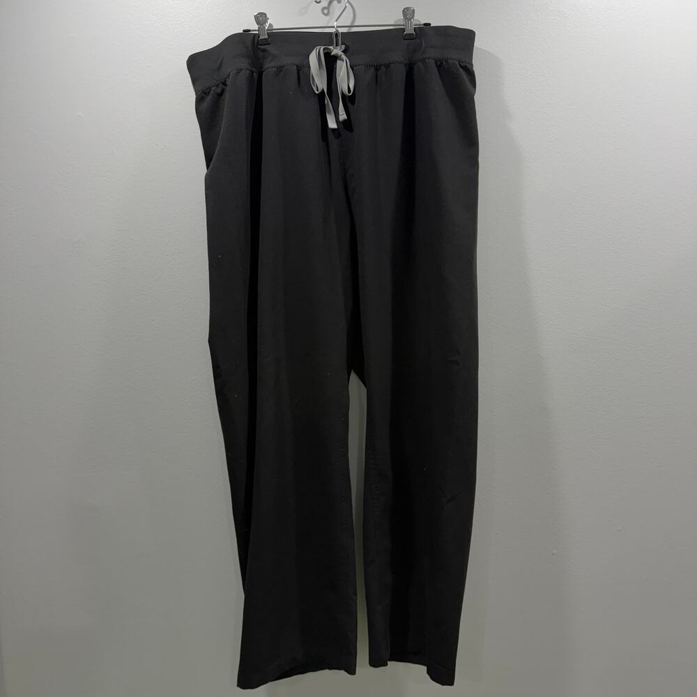 Livingston High-Rise Straight-Leg BLACK Scrub Pant Size 4XL
